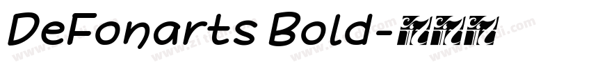 DeFonarts Bold字体转换